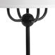 Alpine 29.75 inch 100 watt Black and Supreme Silver Table Lamp Portable Light, with USB Port