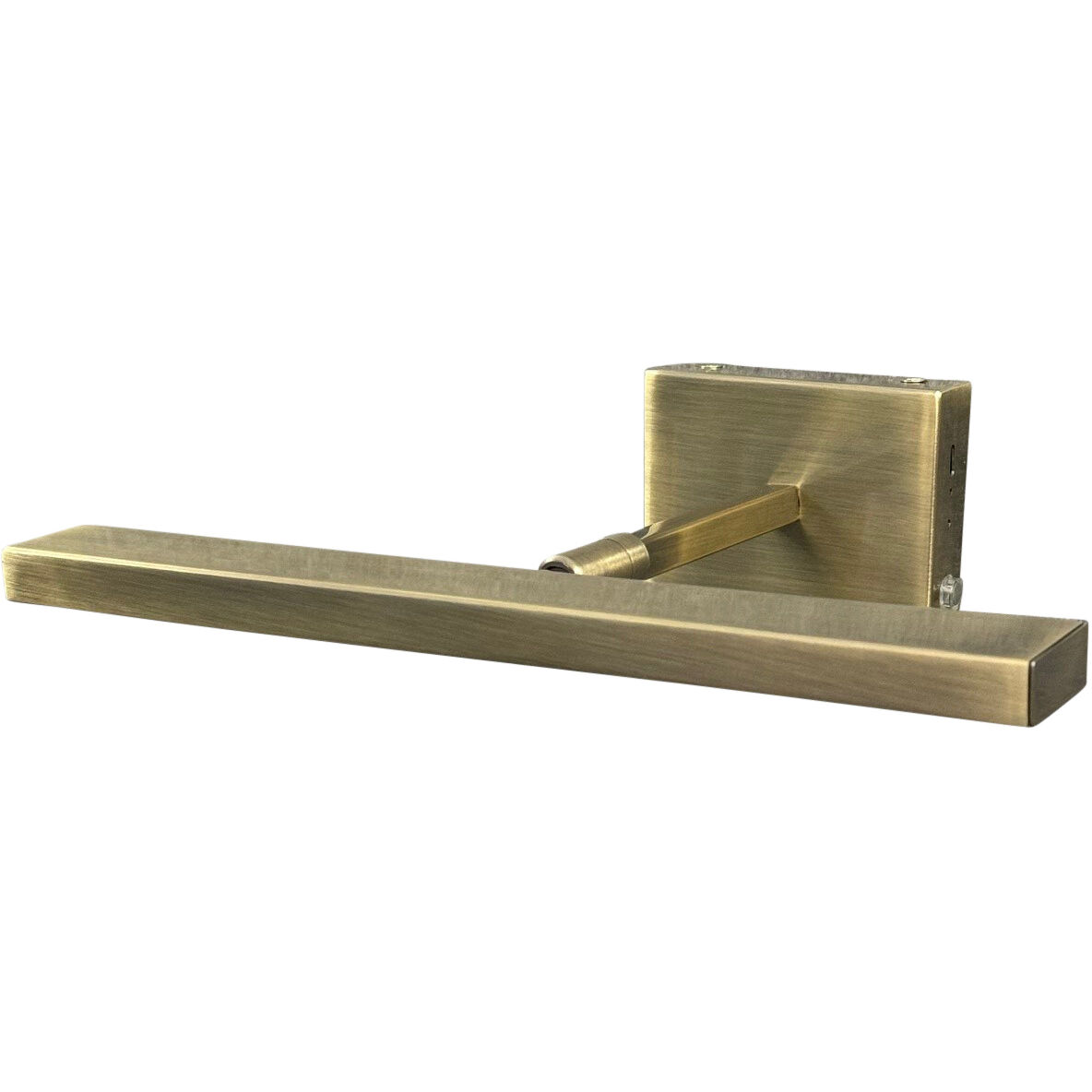 Advent 0 watt 12 inch Antique Brass Rechargeable Picture Light Wall Light