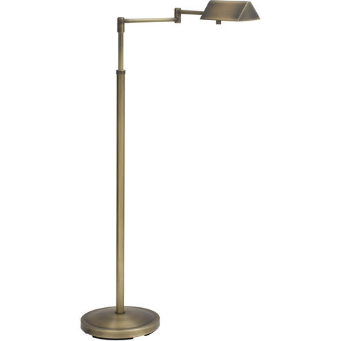 Pinnacle 36 inch 50 watt Antique Brass Floor Lamp Portable Light in 1