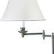 Club 45 inch 100 watt Antique Silver Floor Lamp Portable Light