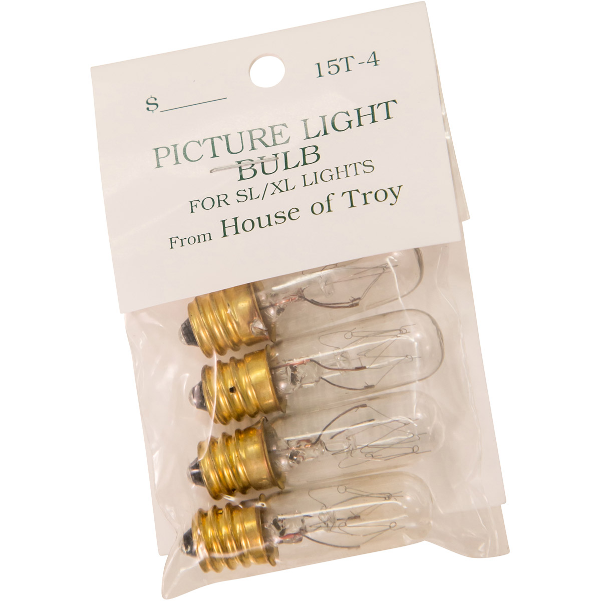 Accessory Incandescent T4 Candelabra Base 15 watt 120V Bulb 