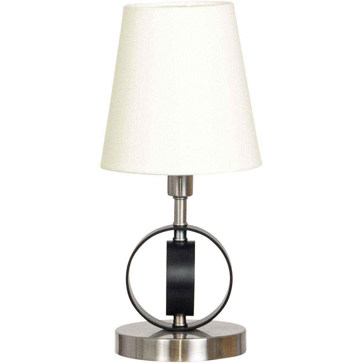 Bryson 13 inch 40.00 watt Black and Satin Nickel Mini Accent Lamp Portable Light