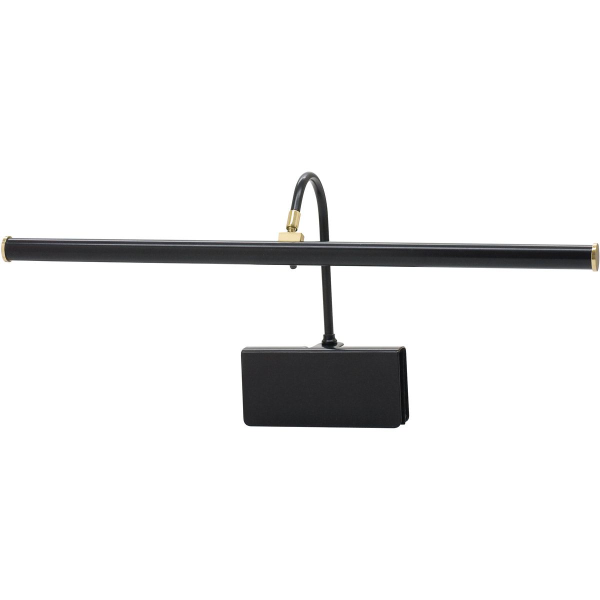 Grand Piano 5 inch 4.7 watt Black & Brass Piano Lamp Portable Light in Black and Brass 