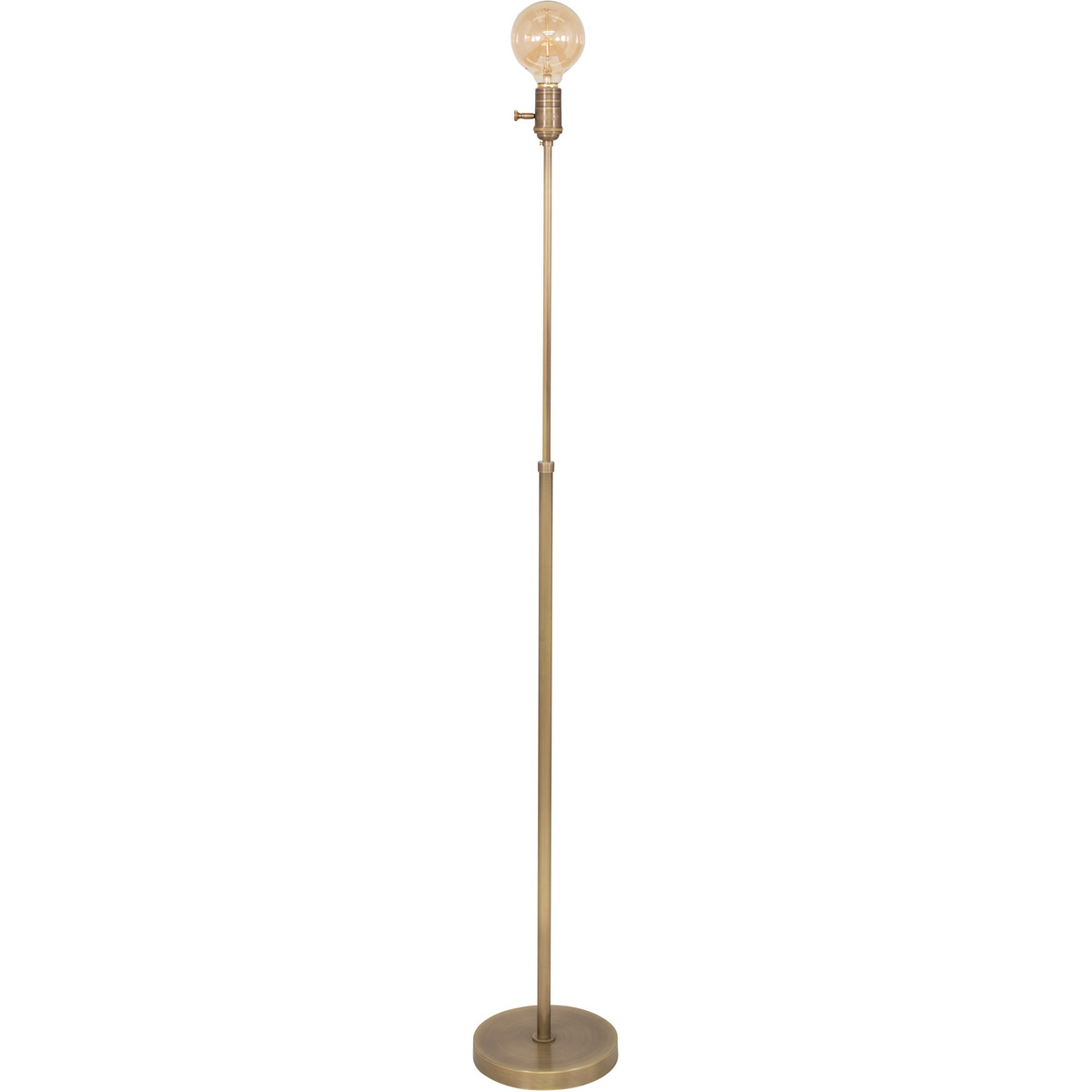 Ira 58 inch 60 watt Antique Brass Floor Lamp Portable Light
