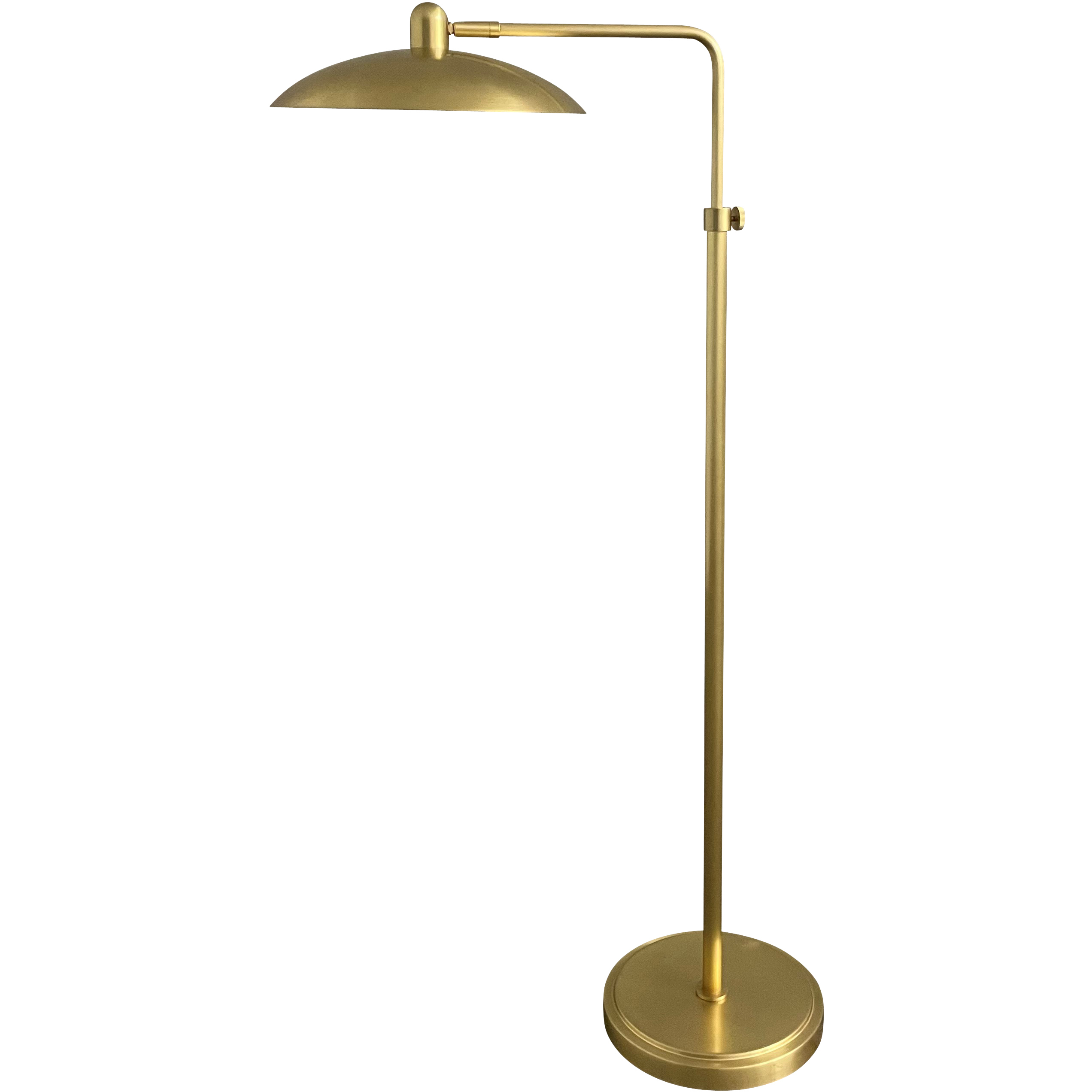Ridgeline 40 inch 4.50 watt Natural Brass Floor Lamp Portable Light